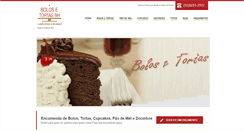 Desktop Screenshot of bolosetortasbh.com.br